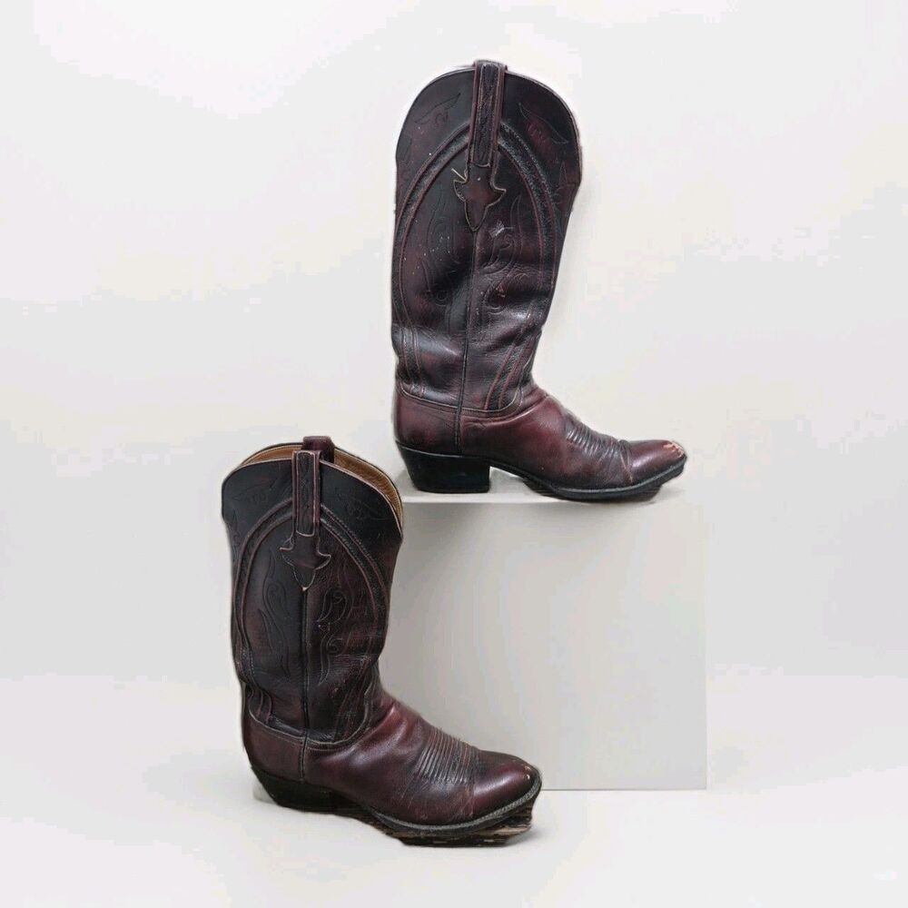 Lucchese El Paso Handmade 1990 Style L6630 Size 9.5 A Italian Goat USA